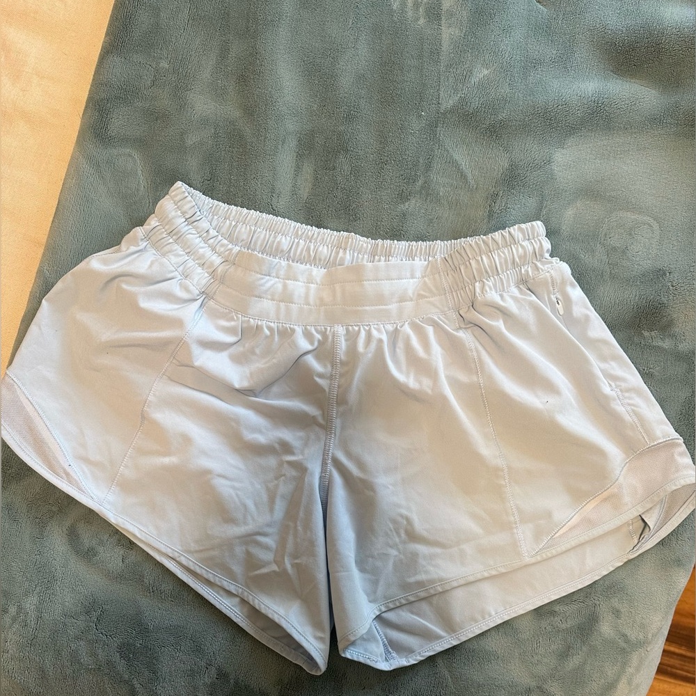 Lululemon light blue Hotty Hot High-Rise Lined Short 2.5”